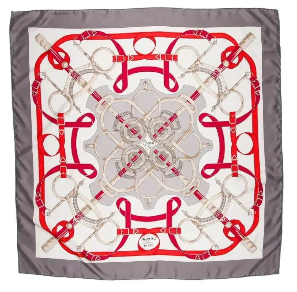 Hermes Eprom D'Or Silk Scarf